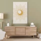 Leinwandbild Goldene Sonnenstrahlen - KsanaKalpa 