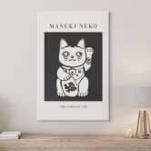 Leinwandbild Maneki Neko - Die Glückskatze - KsanaKalpa 