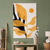 Leinwandbild Abstrakte Pflanze im van Gogh-Stil - Kubistika 