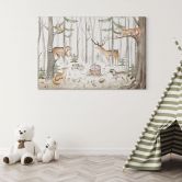 Leinwandbild Abenteuer mit Waldtieren - Kvilis 