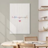 Leinwandbild Lieblingsmensch mit Herz 