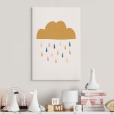 Canvas Munter regn i pastelfarver - Menina Lisboa 