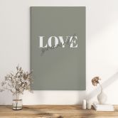 Leinwandbild Love yourself 