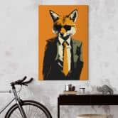 Leinwandbild Cooler Fuchs im Anzug - Magnusson 