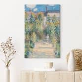 Canvas print Monet's garden in Vétheuil - Monet 
