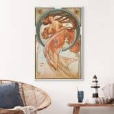 Leinwandbild Kunstdruck - Mucha - Vier Künste: Der Tanz 
