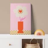 Canvas NKTN - Retro Bloem: Do it Because it Makes you Happy 