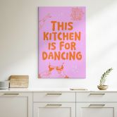 Tableau sur toile This kitchen is for dancing - Ohkimiko 