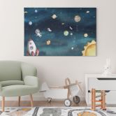 Leinwandbild Weltraum Abenteuer mit Astronauten - Oliver Robins 