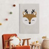 Leinwandbild Weihnachten - Niedliches Rentier - Orara Studio 