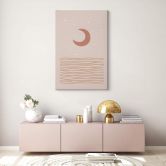 Tableau sur toile Orara Studio - Clair de lune rouge 