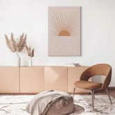 Leinwandbild Orara Studio - Rotes Sonnenlicht 