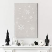 Leinwandbild Winter - Schneeflocken - Orara Studio 