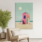 Canvas  Livets hus på stranden - Rivers 