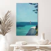 Leinwandbild Küste - Sommerglück am türkisblauen Meer - Rivers 