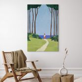 Leinwandbild Spaziergang mit Meerblick - Rivers 