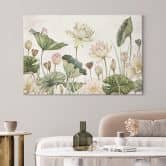 Leinwandbild Sir Edward - Seerosen Idyll in Pastell 