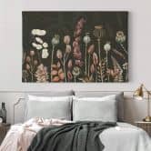 Leinwandbild Sir Edward - Trockenblumen Oliv 