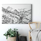 Leinwandbild Sparshott - Die Berglandschaft 