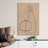 Tableau sur toile The Miuus Studio - Deux vases 