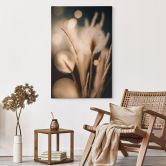 Leinwandbild Boho Gräser im goldenen Licht - Treechild 