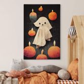 Kinderzimmer Leinwand - Kleiner Geist im Kerzenschein - Treechild 