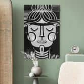 Leinwandbild Träumende Frida Illustration - Treechild 