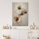 Leinwandbild Trockenblumen - Eleganz der Vergänglichkeit - Treechild 