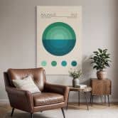 Canvas, Leinwandbild Bauhaus Mavi Daire - Tunaboylu 