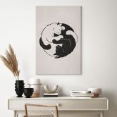 Leinwandbild Katzen Ying & Yang - Tunaboylu 