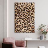 Leinwandbild Wilder Leopard - Animal Print - Tunaboylu 