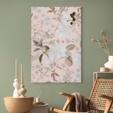 Leinwandbild Boho-Illustration mit Blumen und Früchten - UN Designs 