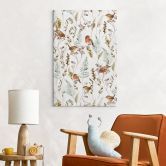 Leinwandbild Spatzen und Rotkehlchen - UN Designs 