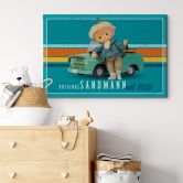 Leinwandbild Unser Sandmännchen - Sandmann mit Trabi 