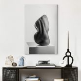 Leinwandbild Valevicius - Sinnliche Skulptur eines weiblichen Rückens 
