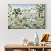 Leinwandbild Kikki Belle - Wald der Rehe 