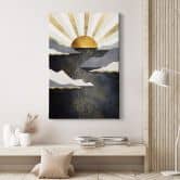 Leinwandbild SpaceFrog Designs - Goldene Dämmerung 