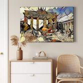 Leinwandbild Zamart - Kandinsky trifft Berlin Brandenburger Tor 