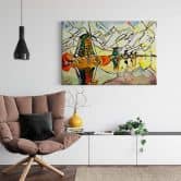 Leinwandbild Zamart - Kandinsky trifft Niederlande Windmühlen 