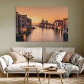 Leinwandbild Sonnenuntergang in Venedig - Zhang 