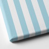 Personalisierbares Leinwandbild Streifen blau 