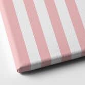 Personalisierbares Leinwandbild Streifen rosa 