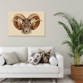 Leinwandbild Braun - Urial 
