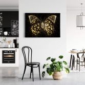 Leinwandbild Hugonnard - Goldener Schmetterling 