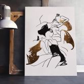 Leinwandbild Kubistika - Ballerinas 