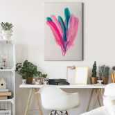 Leinwandbild Kubistika - Feder Bouquet 