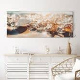 Leinwandbild Muscheln am sonnigen Strand - Treechild - Panorama 
