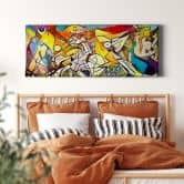 Leinwandbild Zamart - Hommage an Picasso - Chaos - Panorama 