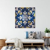 Leinwandbild Portuguese Azulejo - Quadratisch 