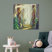 Canvas print Enchanted forest in the light - DigitalArtsi 